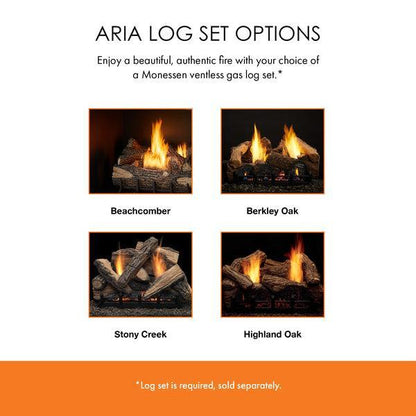 Monessen Aria 32" Traditional Vent Free Liquid Propane Gas Fireplace With Millivolt Ignition