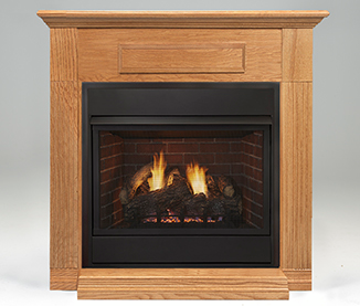 Monessen Aria 32" Traditional Vent Free Liquid Propane Gas Fireplace With Millivolt Ignition