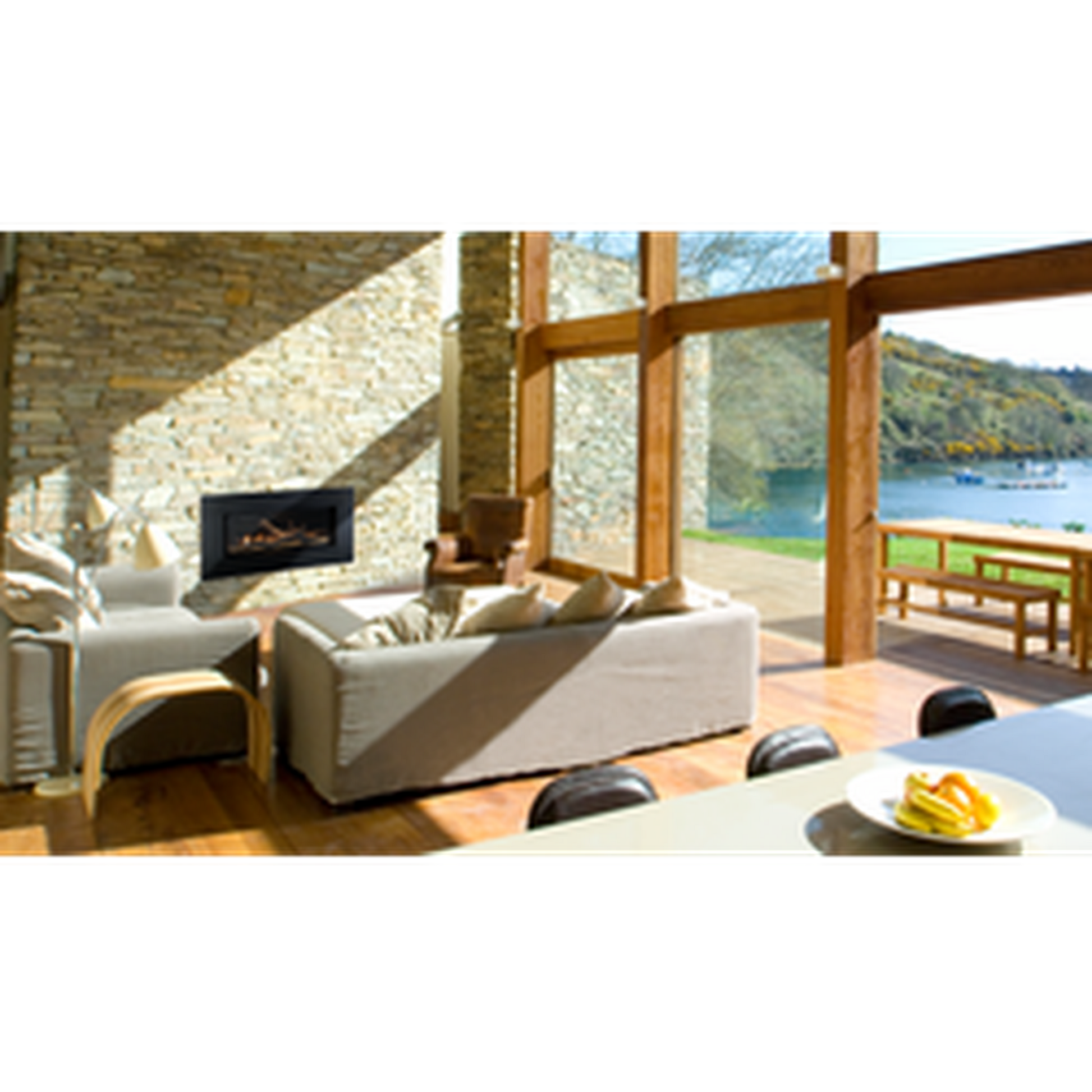 Monessen Artisan 42" Reduced BTU Vent Free Natural Gas Linear Fireplace with IPI Plus Ignition