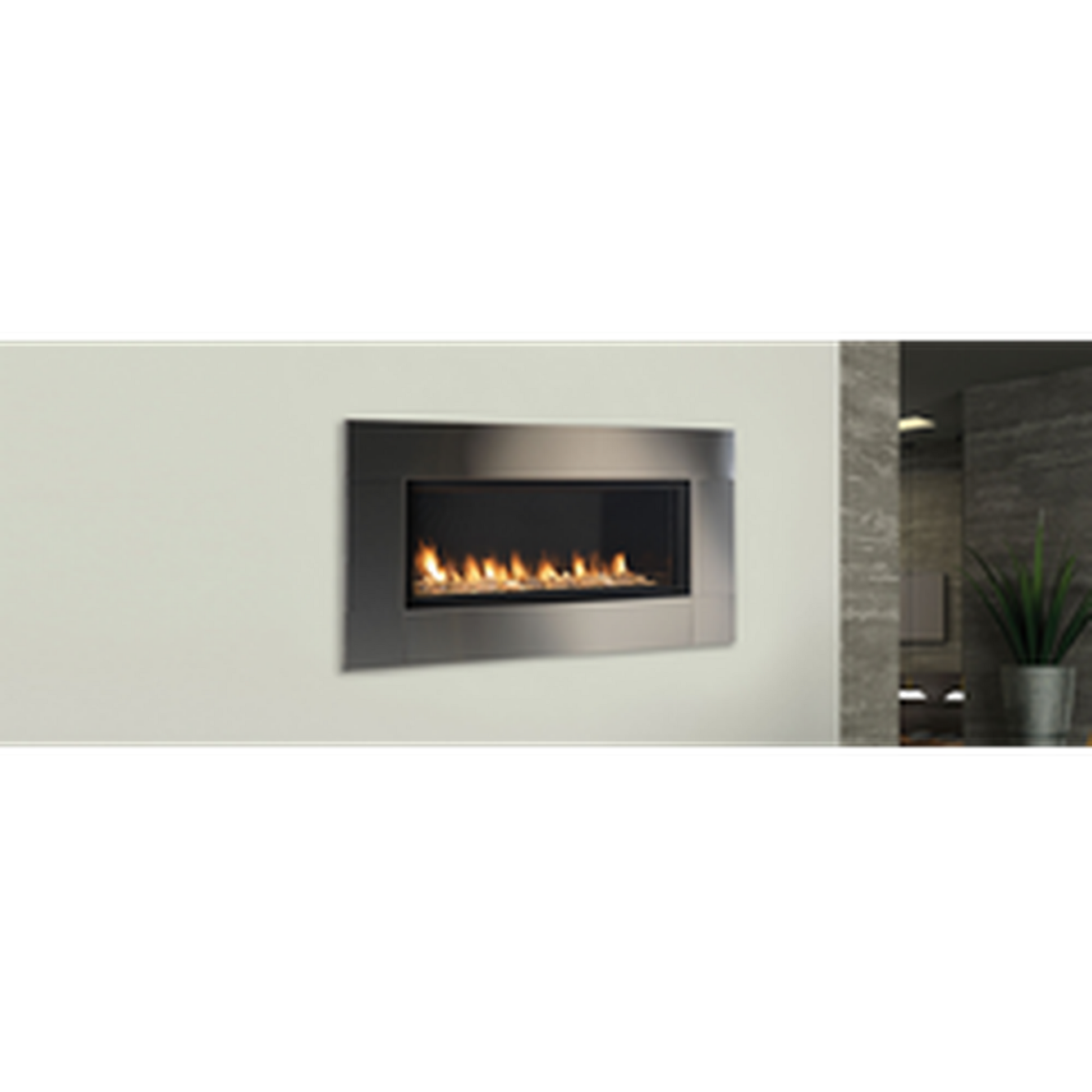 Monessen Artisan 42" Reduced BTU Vent Free Natural Gas Linear Fireplace with IPI Plus Ignition