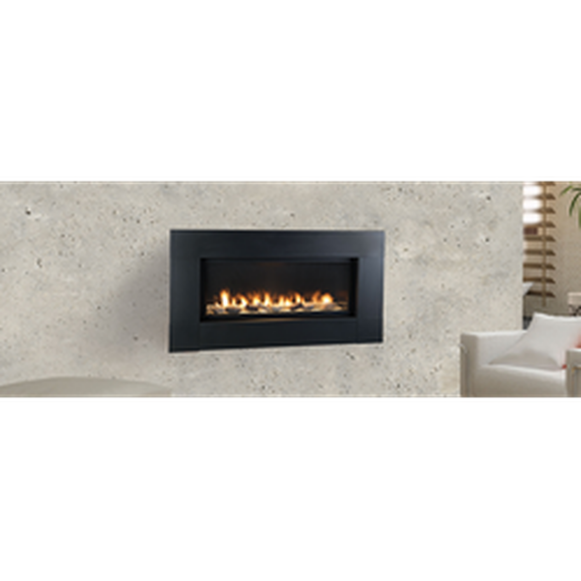 Monessen Artisan 42" Reduced BTU Vent Free Natural Gas Linear Fireplace with IPI Plus Ignition