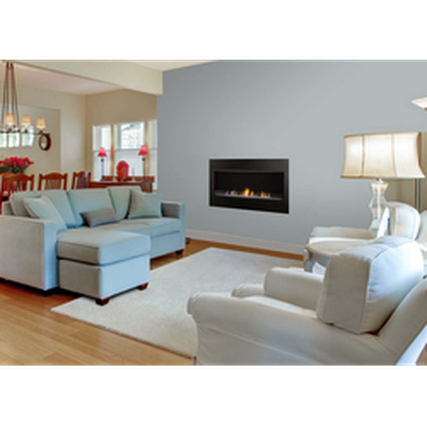 Monessen Artisan 42" Reduced BTU Vent Free Natural Gas Linear Fireplace with IPI Plus Ignition