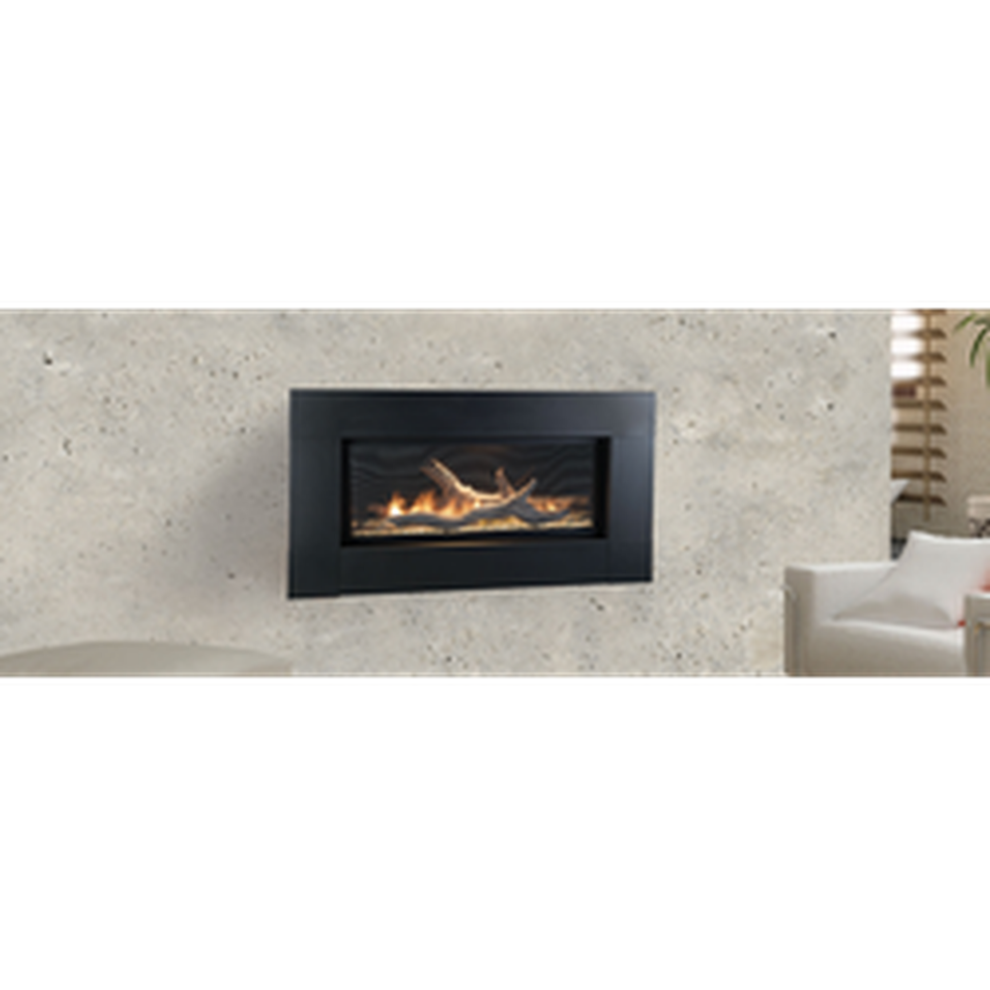 Monessen Artisan 42" Reduced BTU Vent Free Natural Gas Linear Fireplace with IPI Plus Ignition