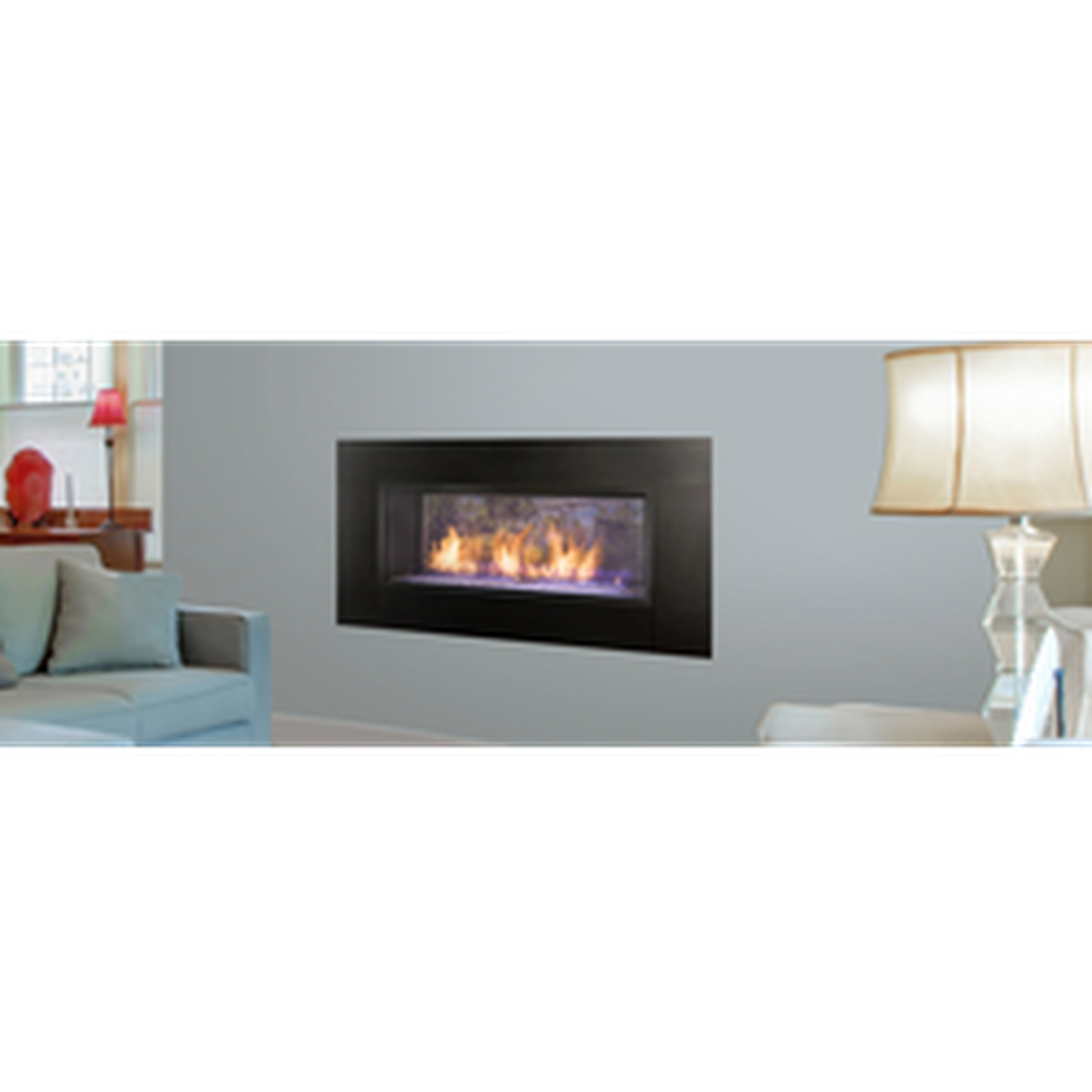 Monessen Artisan 48" Vent Free See-Through Liquid Propane Gas Linear Fireplace With IPI Plus Ignition