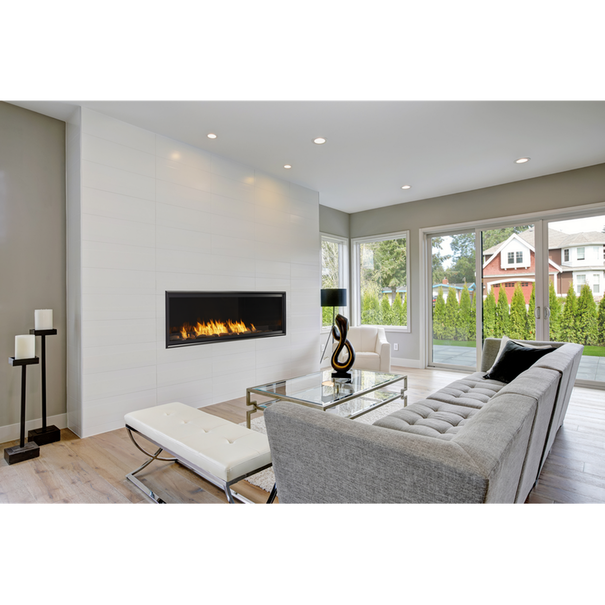 Monessen Artisan 60" Vent Free Liquid Propane Gas Linear Fireplace With IPI Plus Electronic Ignition