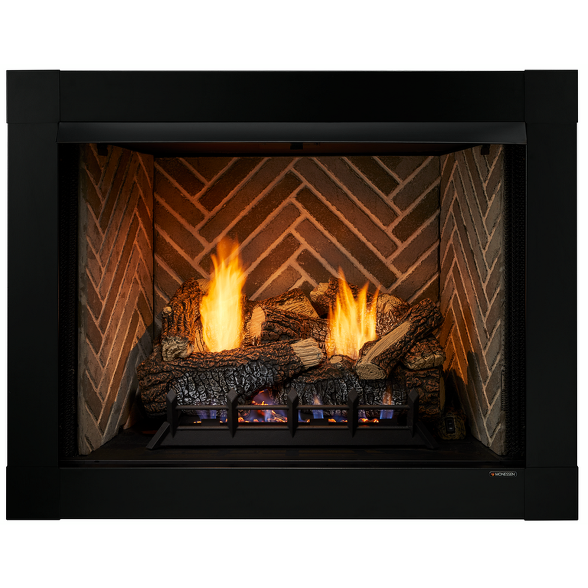 Monessen Attribute 32" Universal Circulating Vent Free Firebox With Radiant Face and Multitonal Brown Reversible Interior Panels