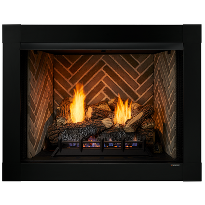 Monessen Attribute 32" Universal Circulating Vent Free Firebox With Radiant Face and Multitonal Brown Reversible Interior Panels