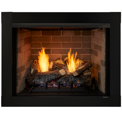 Monessen Attribute 32" Universal Circulating Vent Free Firebox With Radiant Face and Multitonal Brown Reversible Interior Panels