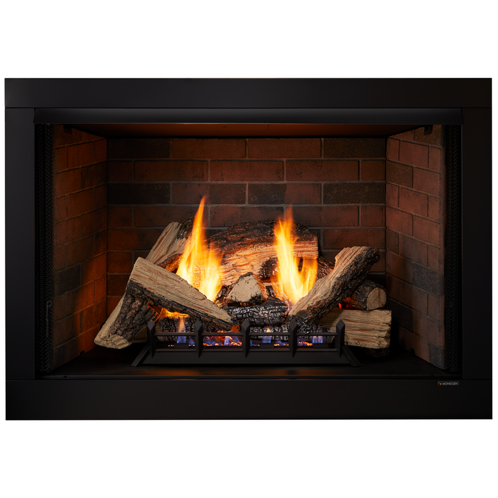 Monessen Attribute 32" Universal Circulating Vent Free Firebox With Radiant Face and Multitonal Brown Reversible Interior Panels