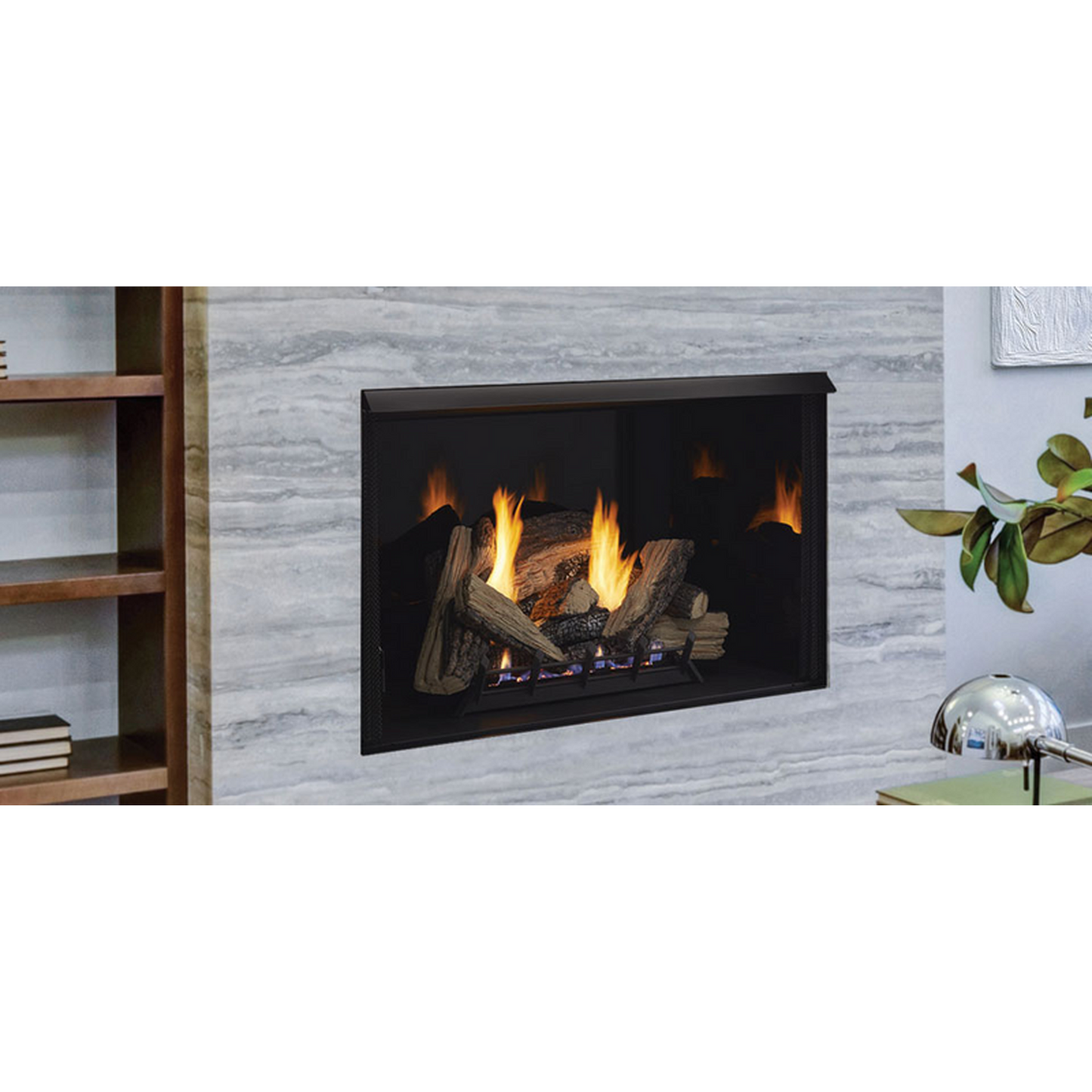 Monessen Attribute 32" Universal Circulating Vent Free Firebox With Radiant Face and Multitonal Brown Reversible Interior Panels