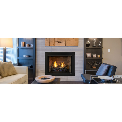 Monessen Attribute 32" Universal Circulating Vent Free Firebox With Radiant Face and Multitonal Brown Reversible Interior Panels