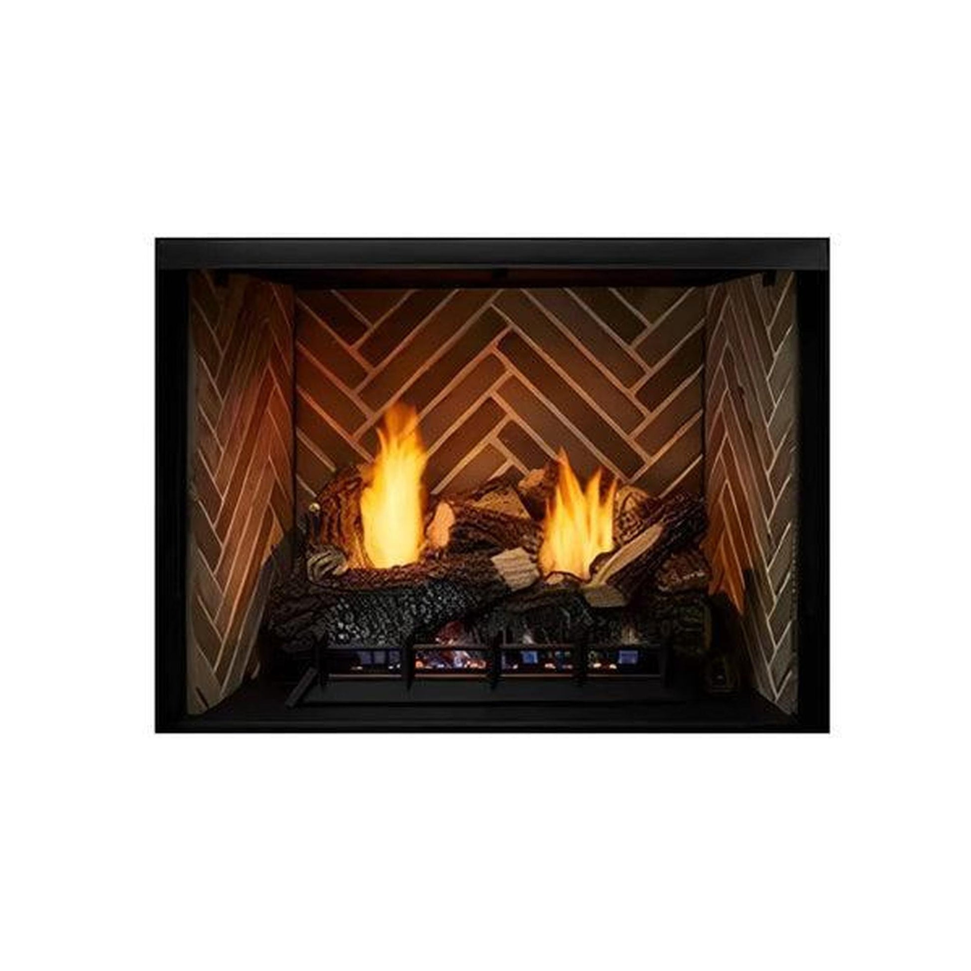 Monessen Attribute 32" Universal Circulating Vent Free Firebox With Radiant Face and Multitonal Brown Reversible Interior Panels
