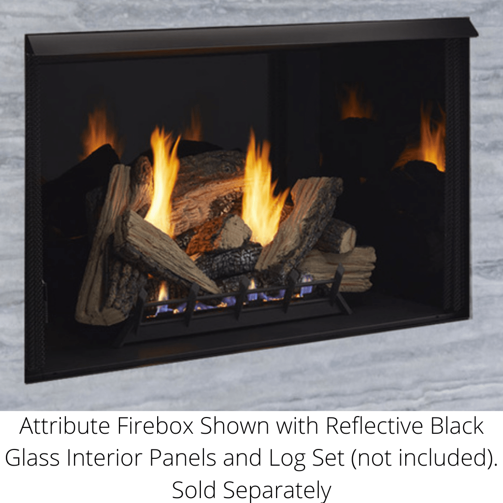 Monessen Attribute 32" Universal Circulating Vent Free Firebox With Radiant Face and Multitonal Gray Reversible Interior Panels