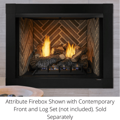 Monessen Attribute 36" Universal Circulating Vent Free Firebox With Radiant Face and Multitonal Brown Reversible Interior Panels