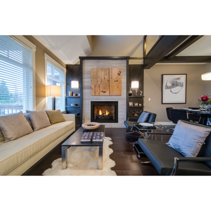Monessen Attribute 36" Universal Circulating Vent Free Firebox With Radiant Face and Multitonal Gray Reversible Interior Panels