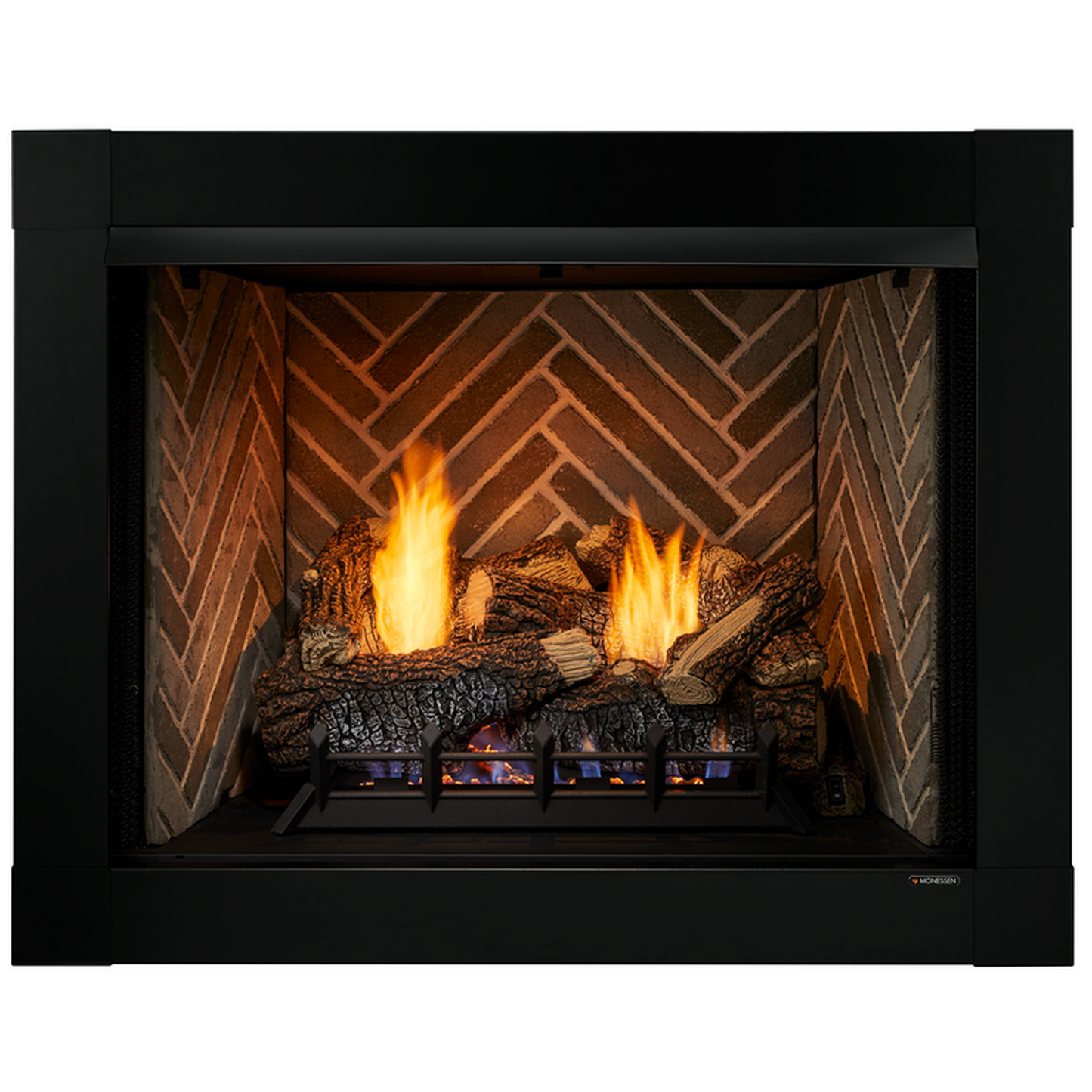 Monessen Attribute 36" Universal Circulating Vent Free Firebox With Radiant Face and Multitonal Gray Reversible Interior Panels