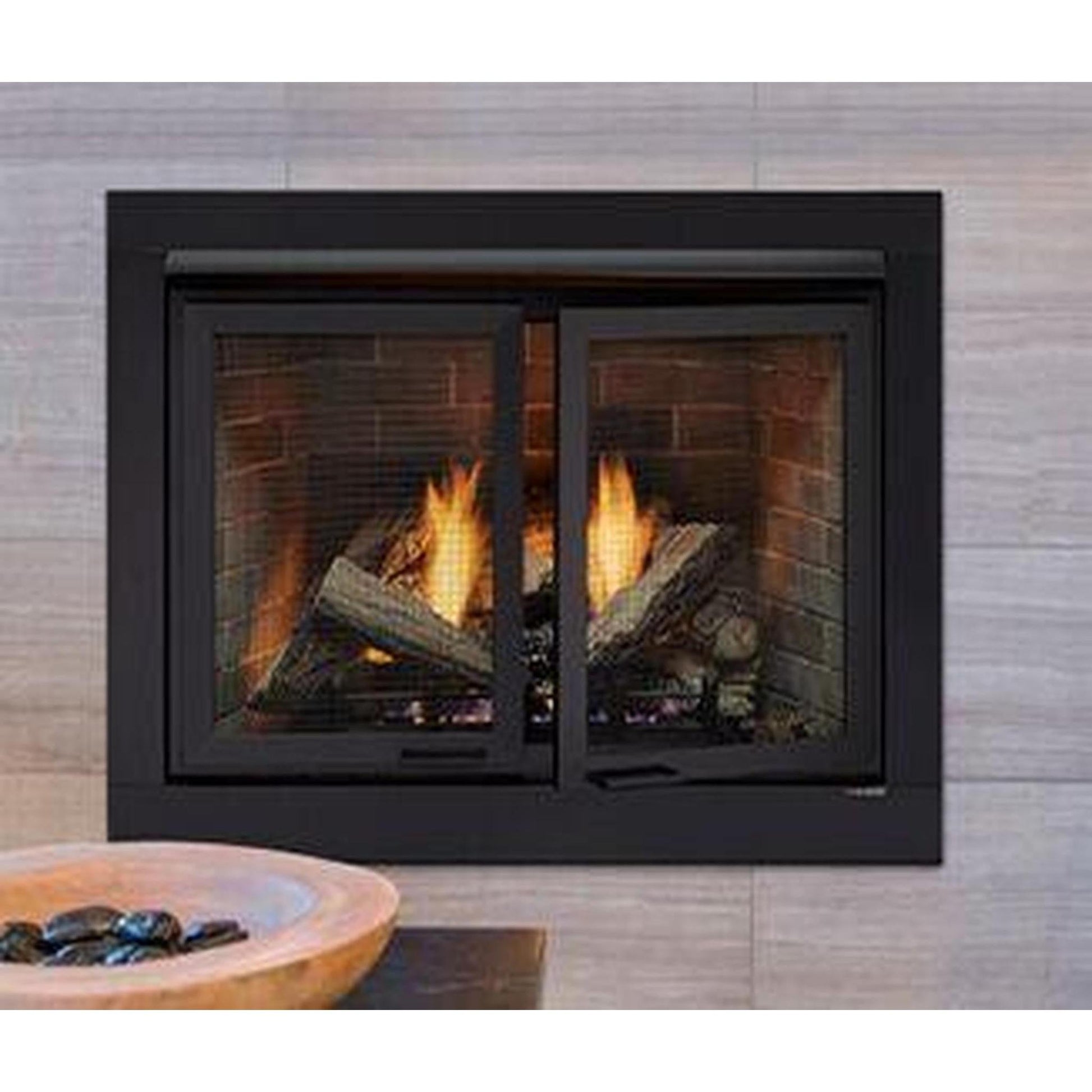 Monessen Attribute 42" Universal Circulating Vent Free Firebox With Radiant Face and Multitonal Brown Reversible Interior Panels