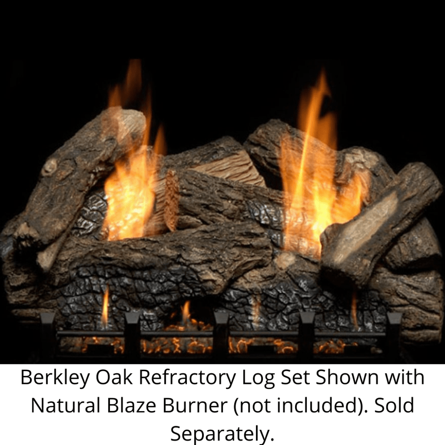 Monessen Berkley Oak 18" Refractory Vented/Vent-Free Gas Log Set