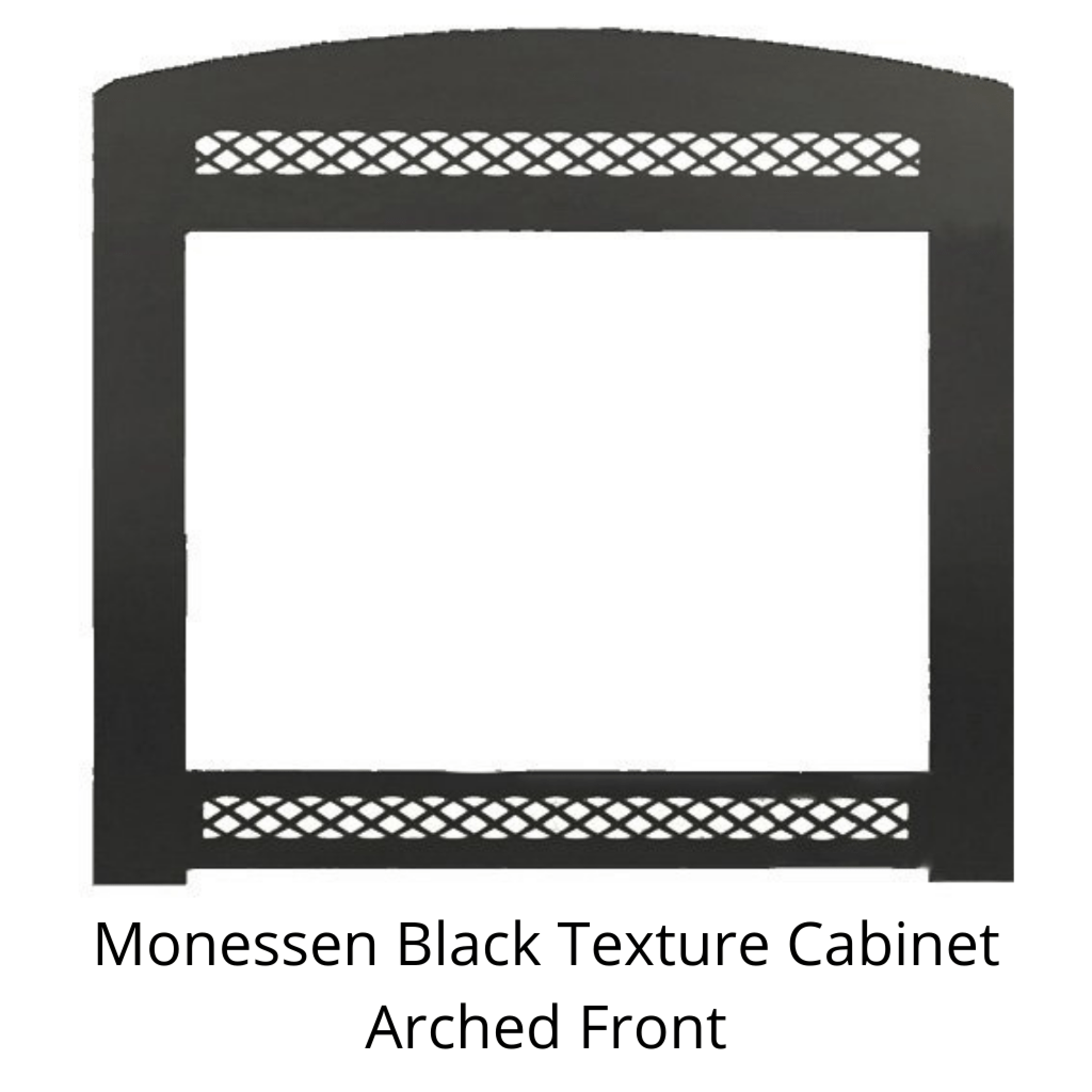 Monessen Black Texture Arched Front for Magnum Series Firebox – US ...