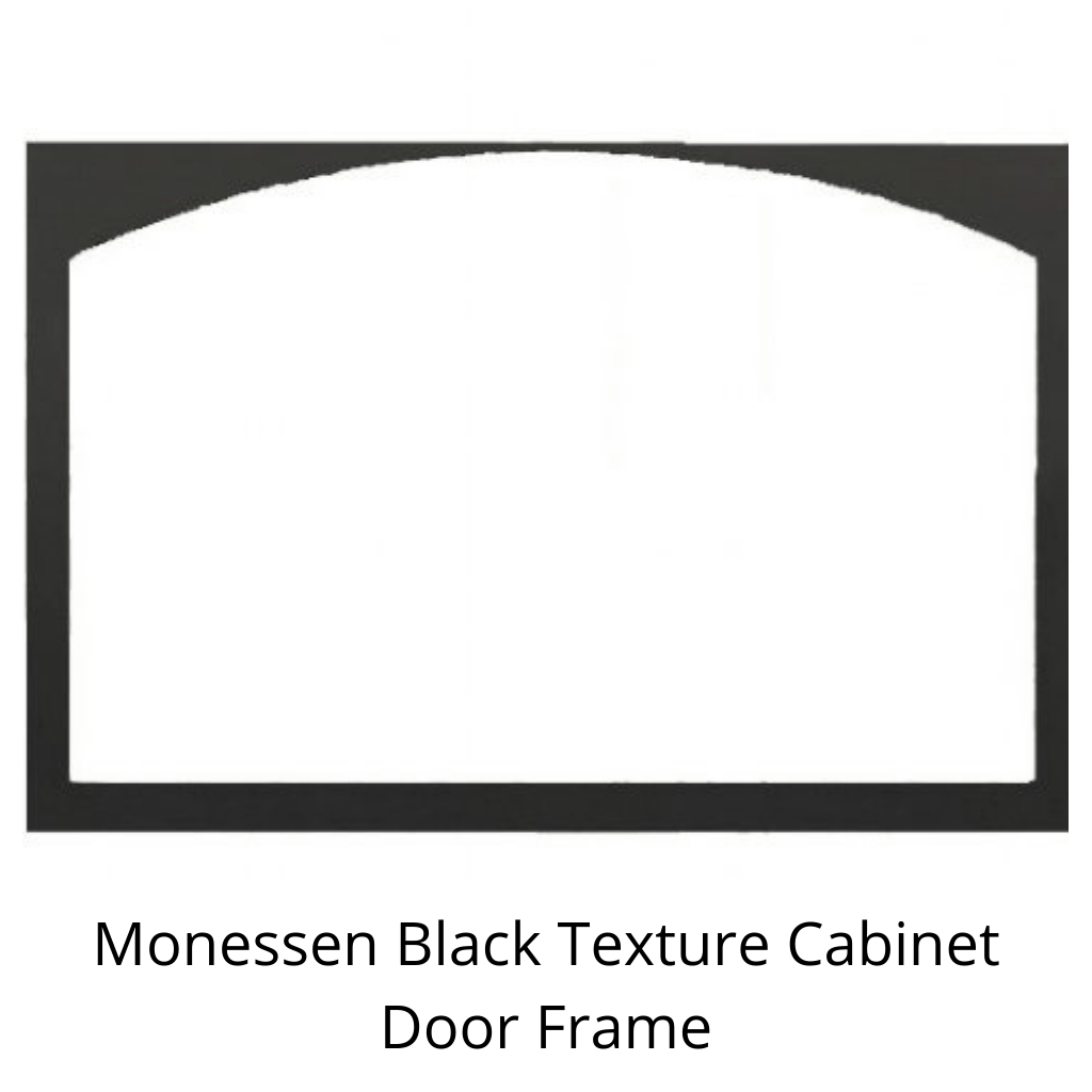 Door Frame 36-inch Monessen Black Texture Cabinet Door Frame for Magnum Series Firebox