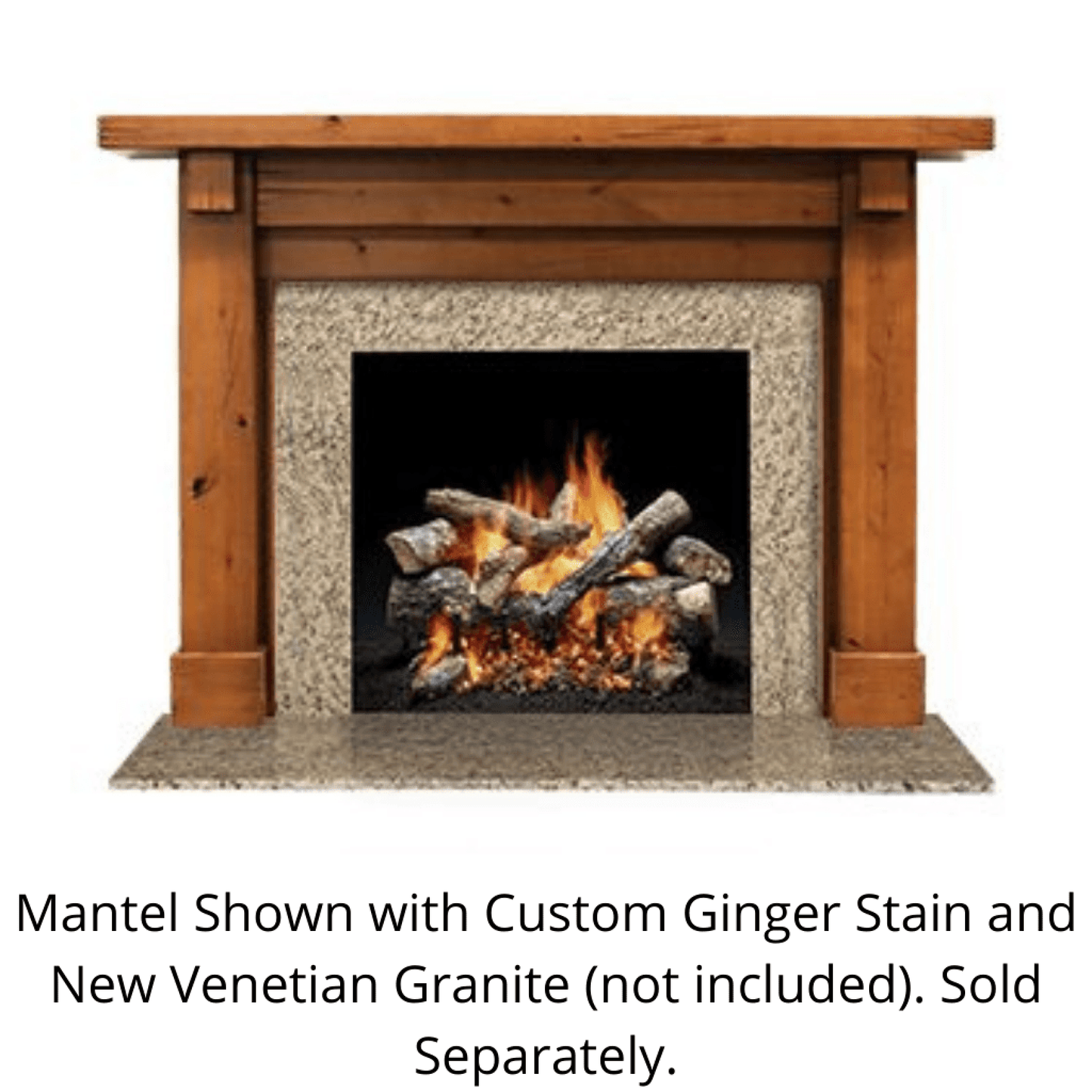 Monessen Design Series Battlefield B 48" Maple Unfinished Flush Wood Mantel