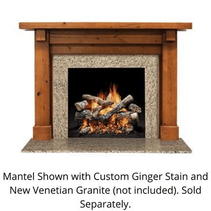 Monessen Design Series Battlefield B 48" Maple Unfinished Flush Wood Mantel