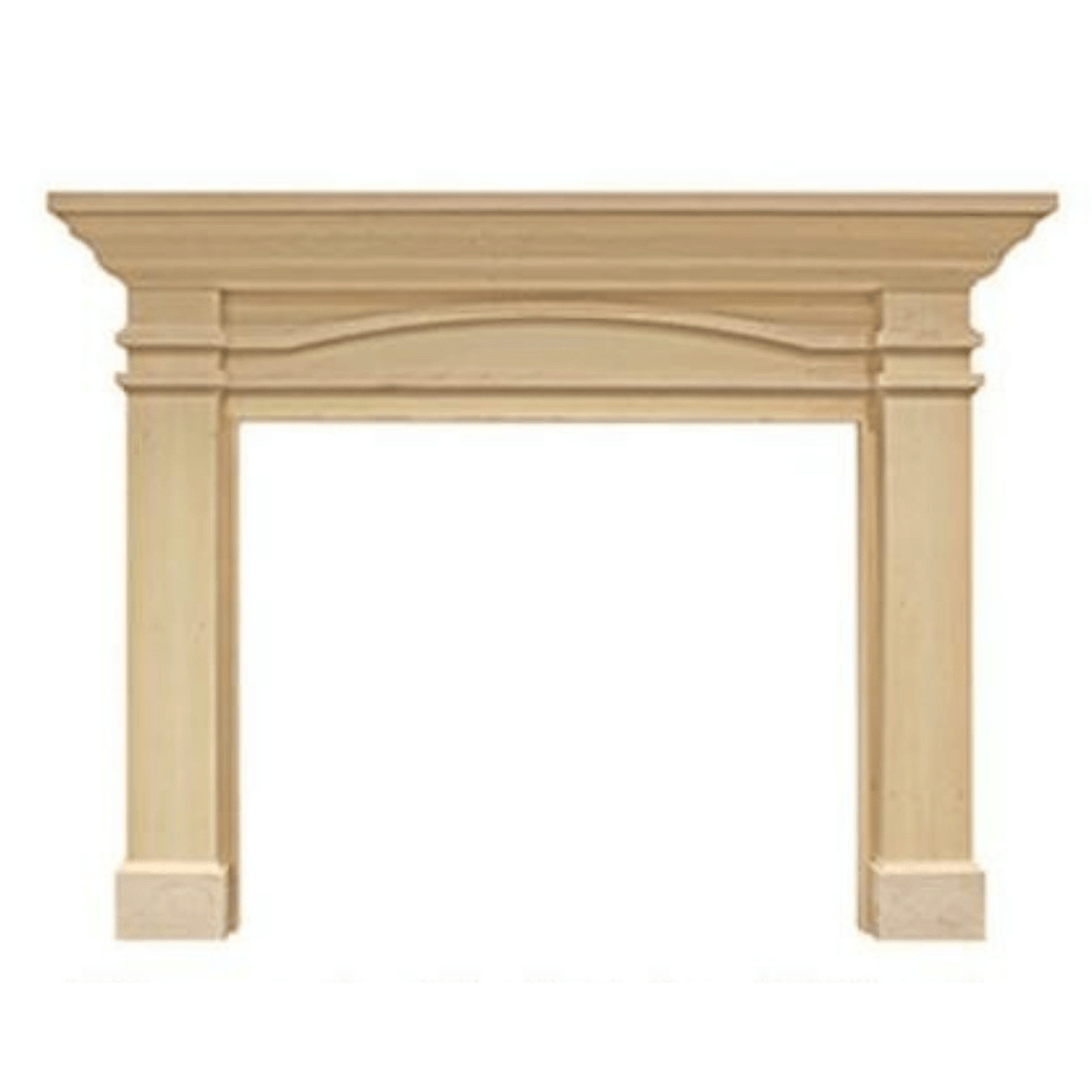 Monessen Design Series Portico B 48" Maple Unfinished Flush Wood Mantel