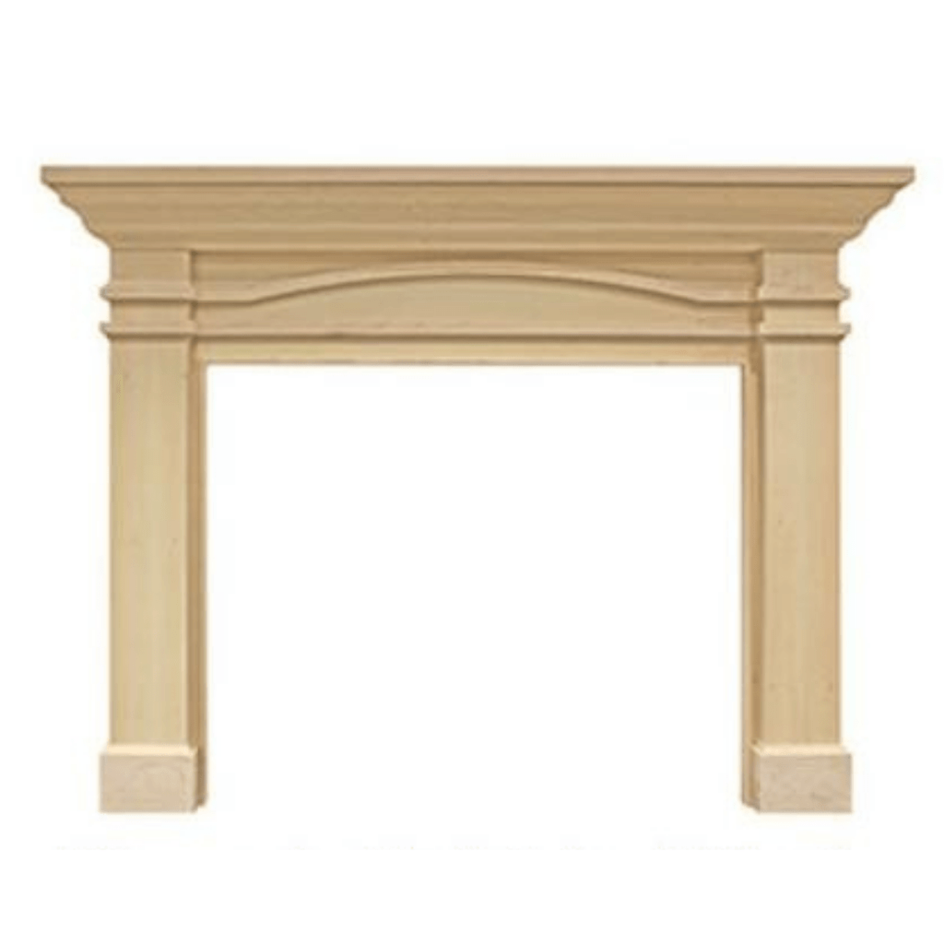 Monessen Design Series Portico B 48" Primed MDF Flush Wood Mantel