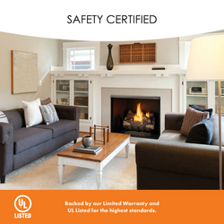 Monessen Exacta 32" Vent Free Circulating Clean Face Firebox with Stacked Traditional Interior Panels