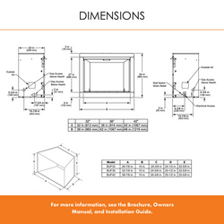 Monessen Exacta 42" Vent Free Circulating Clean Face Firebox with Herringbone Interior Panels