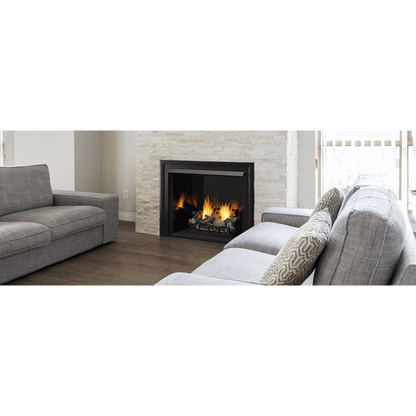 Monessen Lo-Rider 36" Clean Face Vent Free Gas Firebox With Multi-tonal Gray Herringbone Fiber Interior Panels