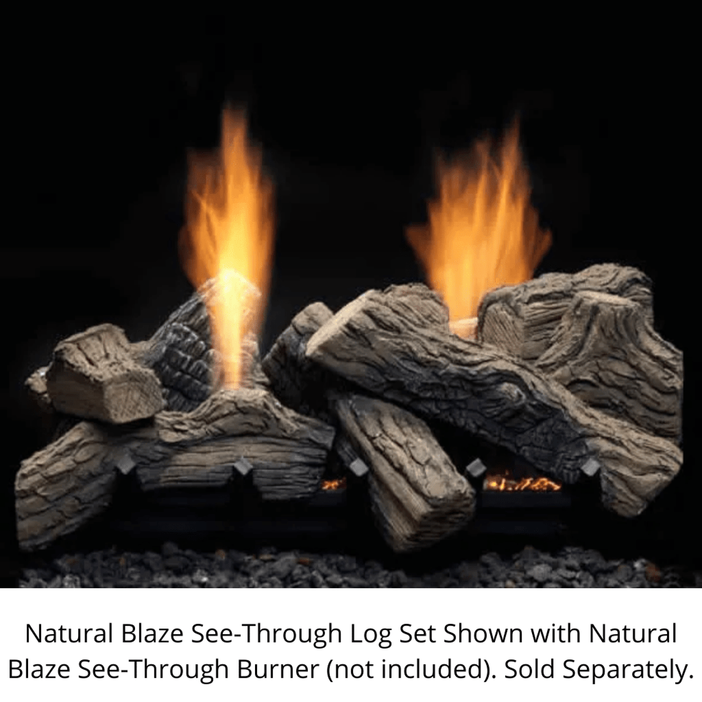 Monessen Natural Blaze 27" See-Through Vented/Vent-Free Gas Log Set (Logs Only)
