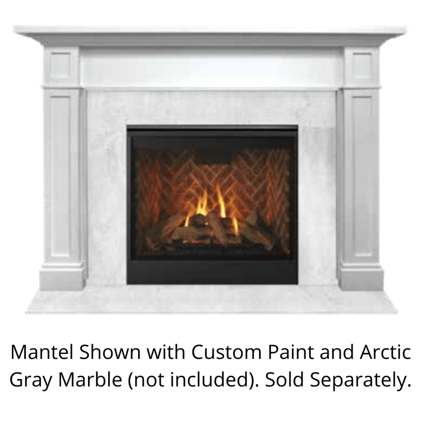 Monessen Signature Series Acadia A 44" Maple Unfinished Flush Wood Mantel