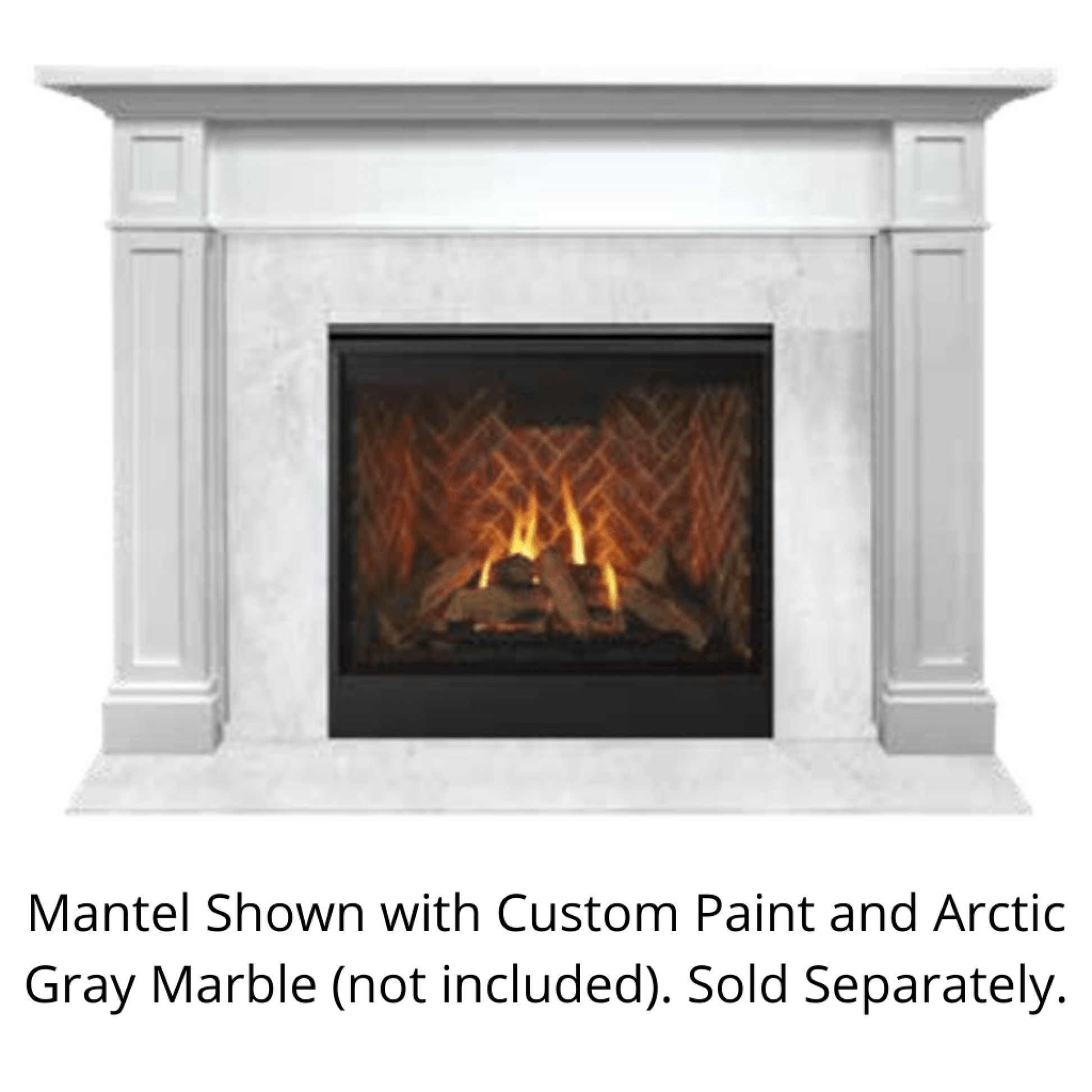 Monessen Signature Series Acadia A 44" Maple Unfinished Flush Wood Mantel