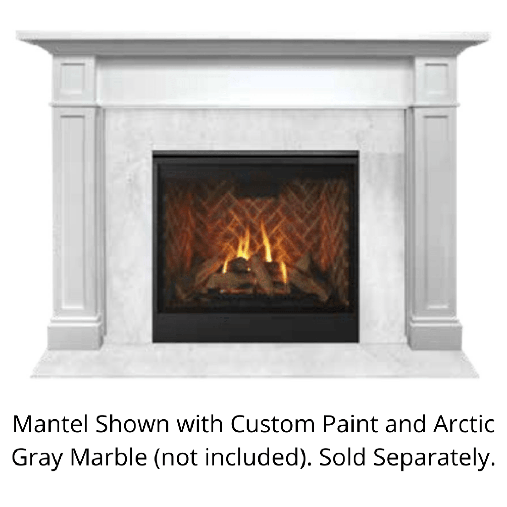 Monessen Signature Series Acadia C 53" Primed MDF Flush Wood Mantel
