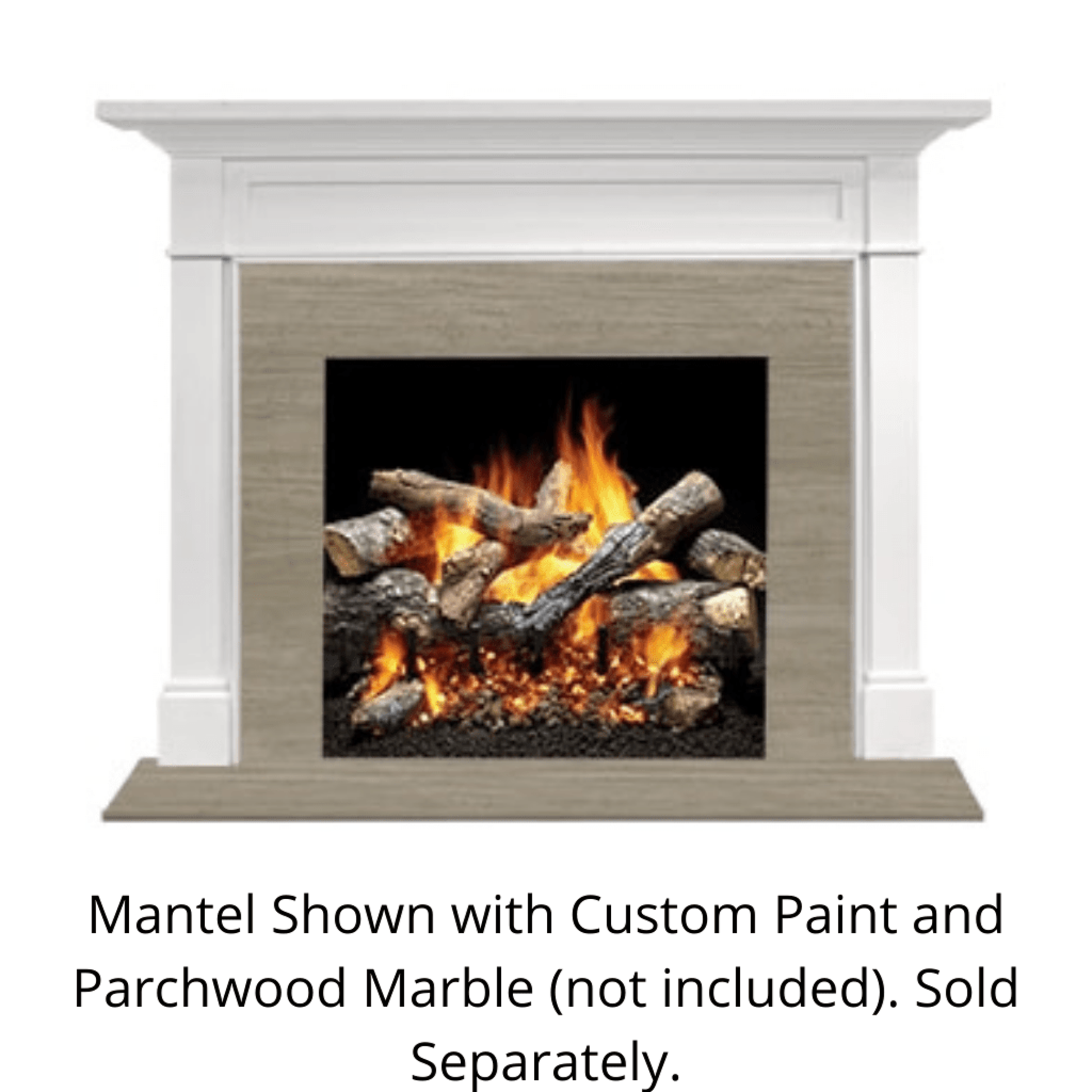 Monessen Signature Series Roxborough A 44" Maple Unfinished Flush Wood Mantel