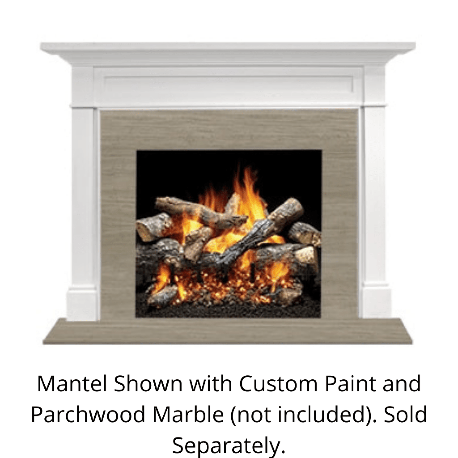 Monessen Signature Series Roxborough C 53" Primed MDF Flush Wood Mantel