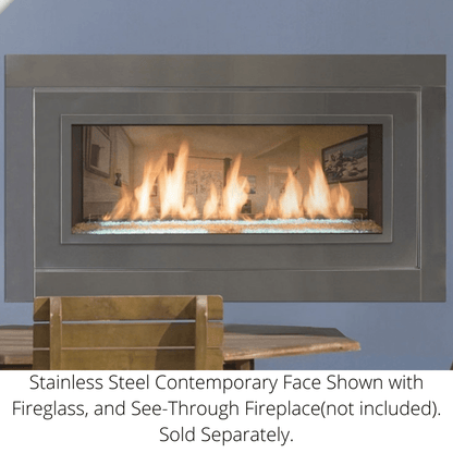 Monessen Stainless Steel Contemporary Face for 42" Artisan See-Through Fireplace