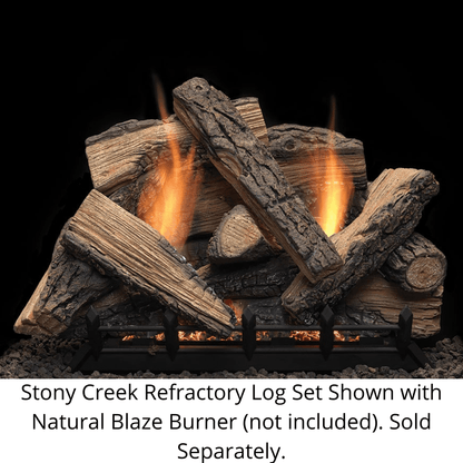 Monessen Stony Creek 18" Refractory Vented/Vent-Free Gas Log Set
