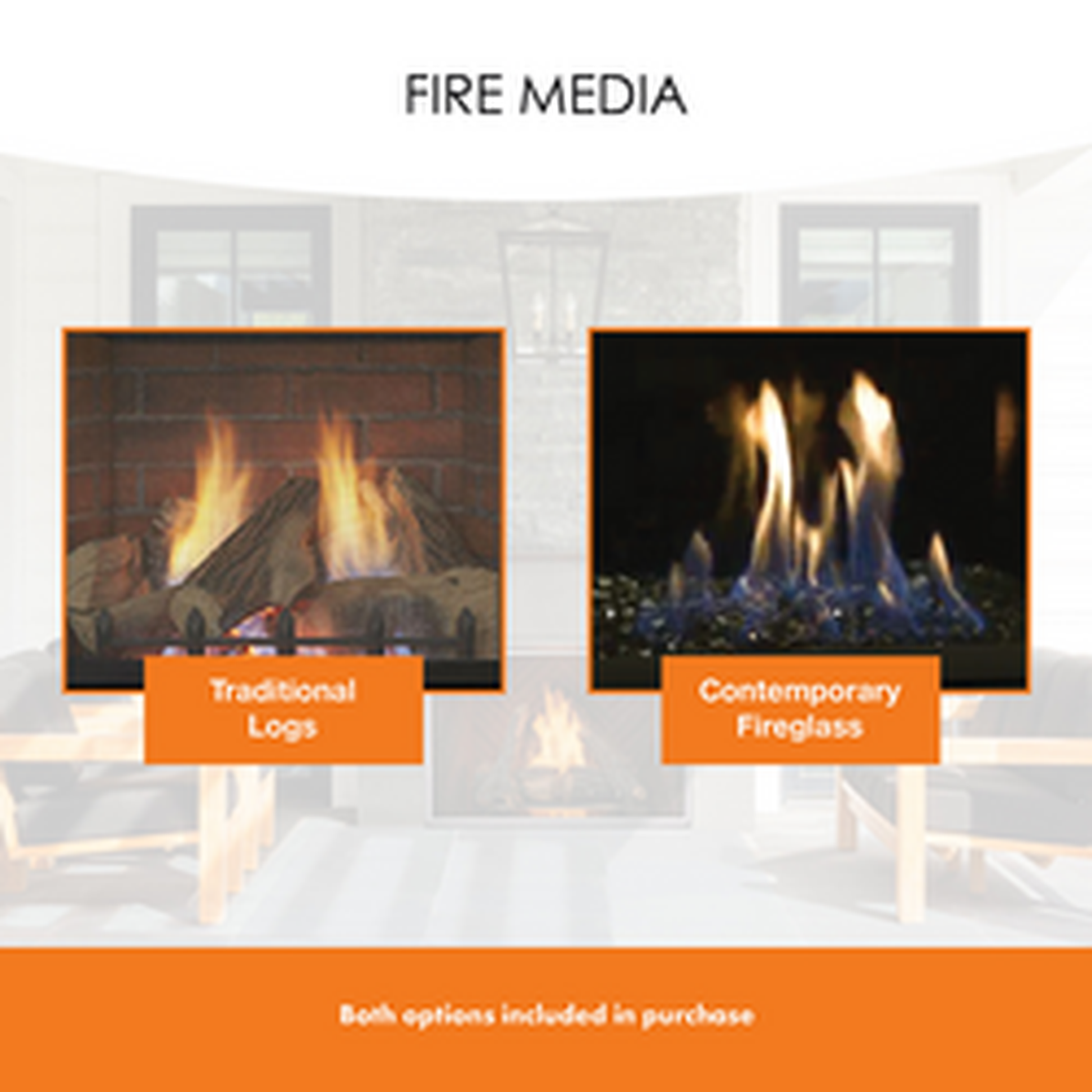 Monessen Symphony 24" Vent Free Traditional Liquid Propane Gas Fireplace With IPI Control System