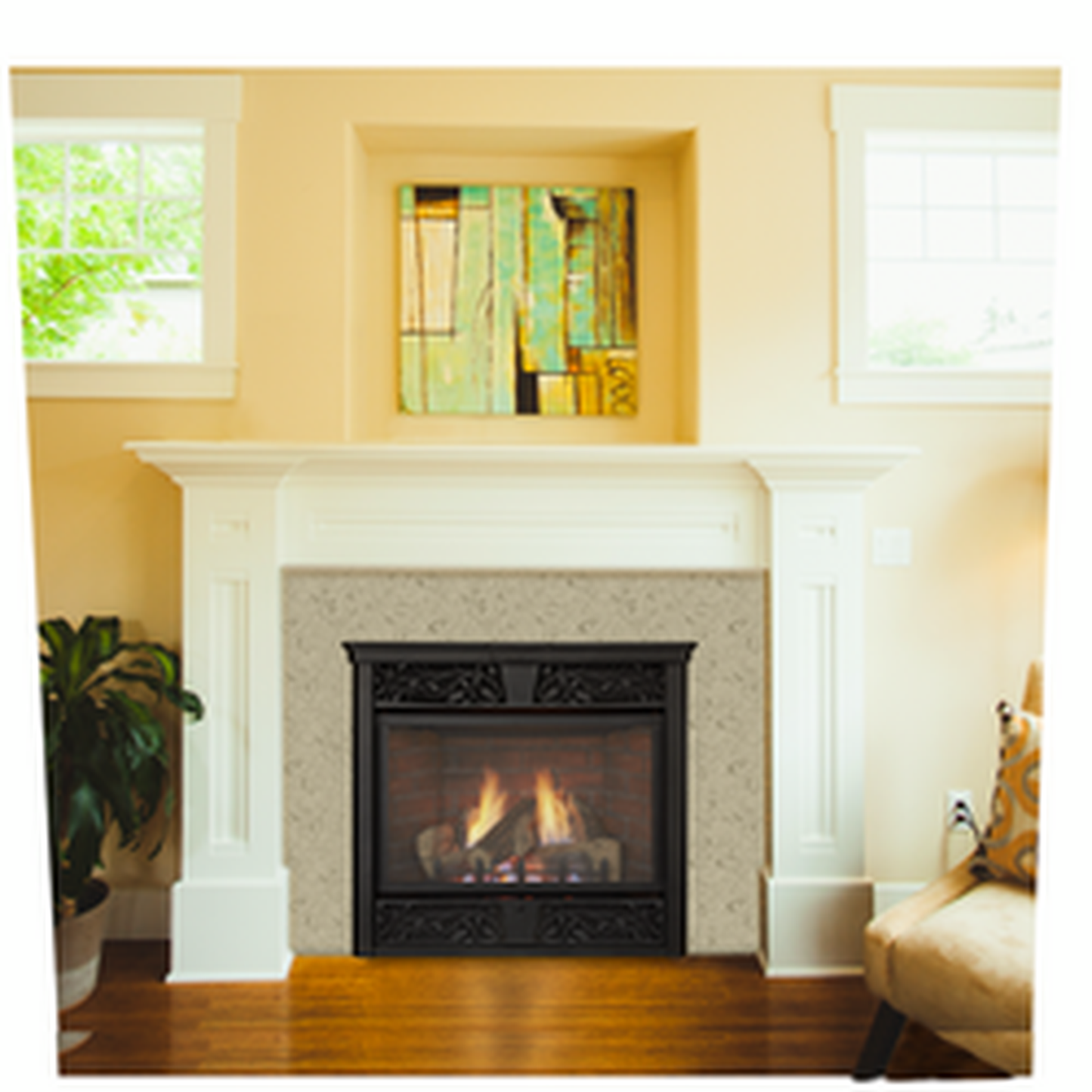 Monessen Symphony 24" Vent Free Traditional Liquid Propane Gas Fireplace With IPI Control System