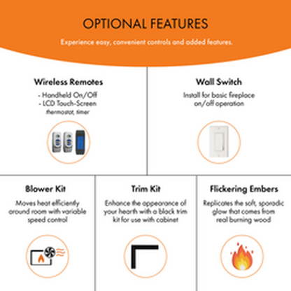 Monessen Symphony 24" Vent Free Traditional Natural Gas Fireplace With IPI Control System