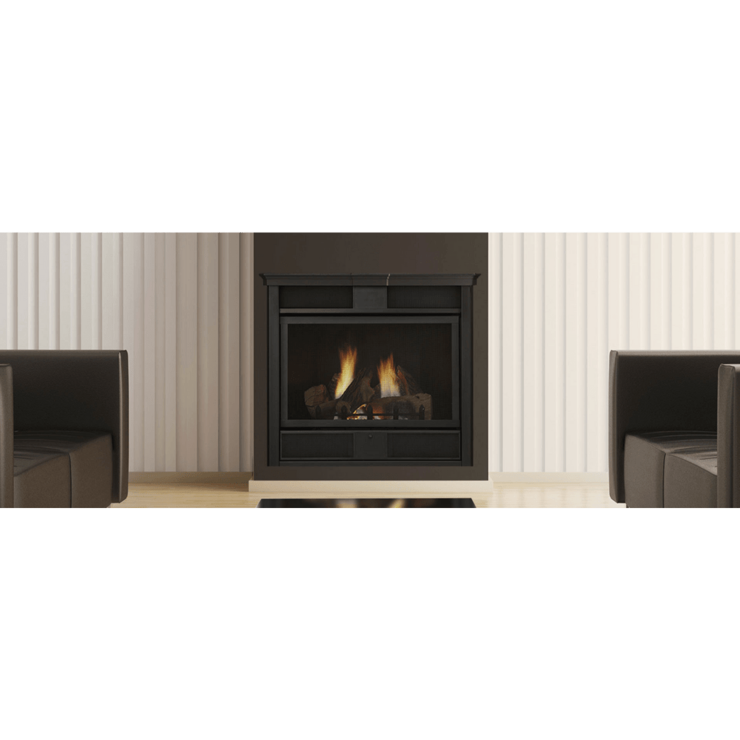 Monessen Symphony 32" Vent Free Traditional Liquid Propane Gas Fireplace With Millivolt Control System