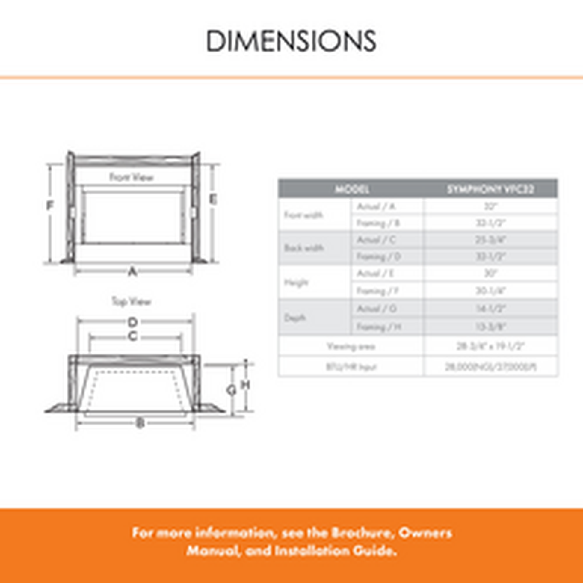 Monessen Symphony 32" Vent Free Traditional Natural Gas Fireplace With Millivolt Control System