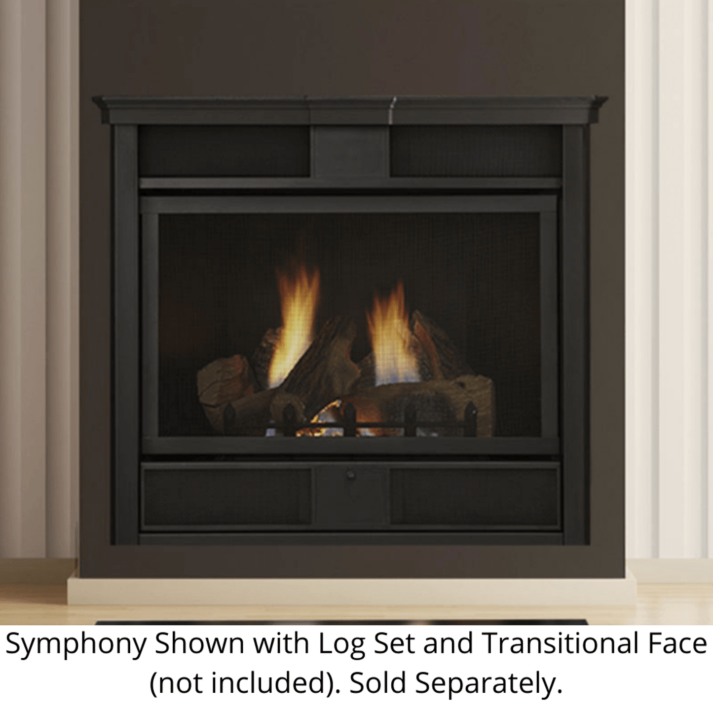 Monessen Symphony 32" Vent Free Traditional Liquid Propane Gas Fireplace With Millivolt Control System