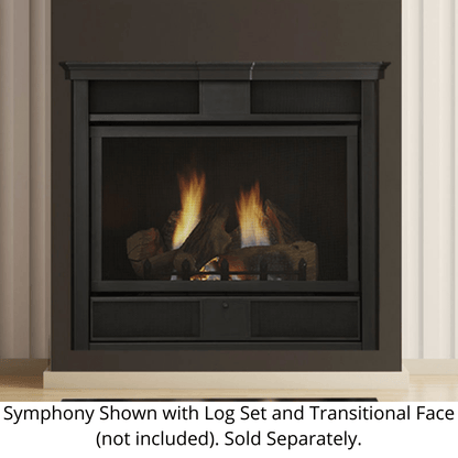 Monessen Symphony 32" Vent Free Traditional Liquid Propane Gas Fireplace With Millivolt Control System