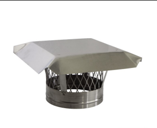 NECS TPCC5SQL-B BestFlex Square Top Plate With Collar Stainless Steel Stainless Steel Fireplace