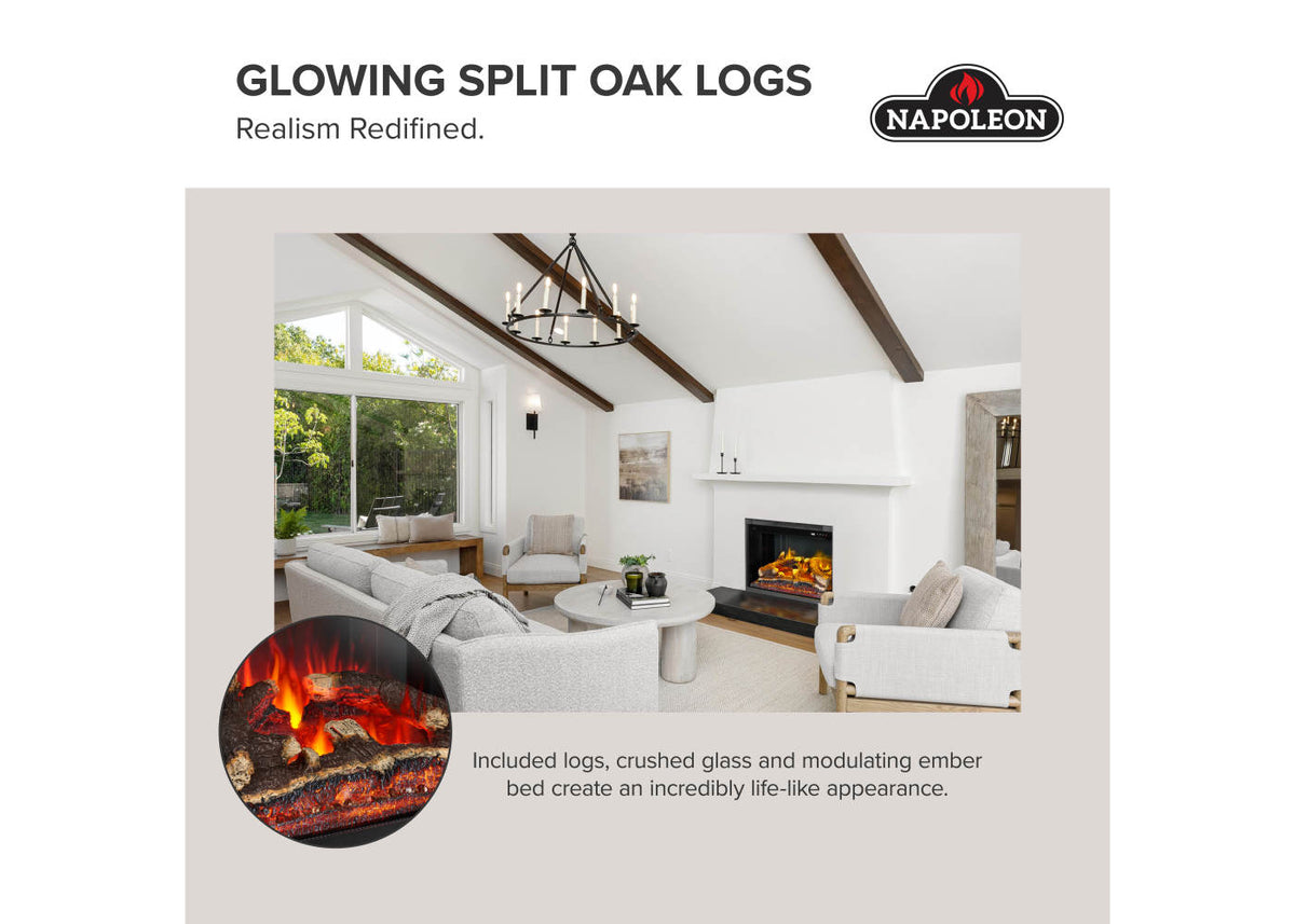 Napoleon Rosedale 3 29" Built-in Electric Fireplace Insert