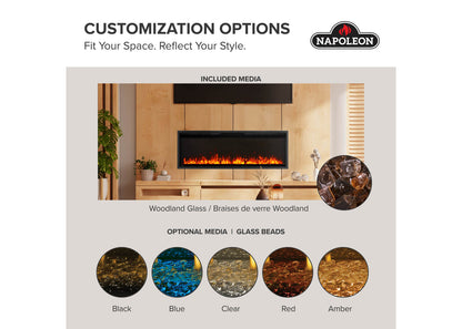 Napoleon Astound SlimMount 74" Wall-Mounted Electric Fireplace