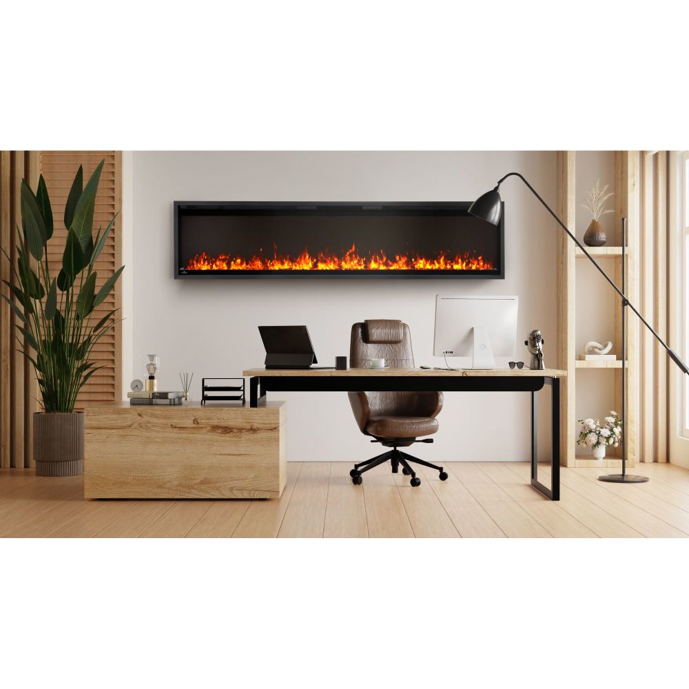 Napoleon Astound SlimMount 74" Wall-Mounted Electric Fireplace